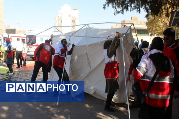 برگزاری مانور زلزله و ایمنی در کرمان