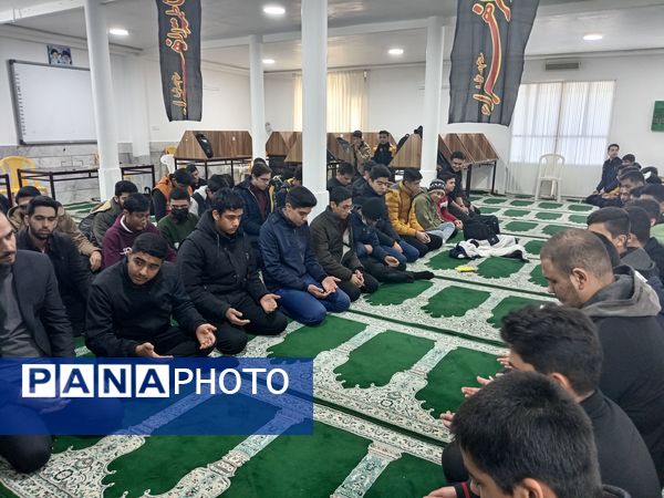 عزاداری شهادت حضرت فاطمه (س) در دبیرستان نمونه دولتی آیت الله خامنه‌ای