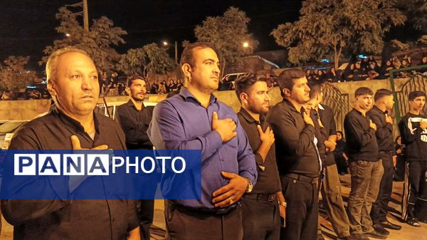  مراسم باشکوه عزاداری شب هفتم محرم در شهرستان مارگون
