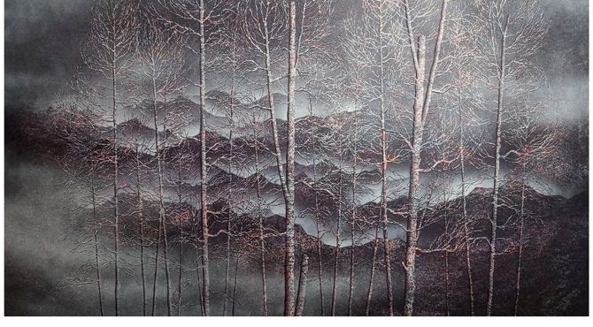 خوش در میان درختان در گالری ماد