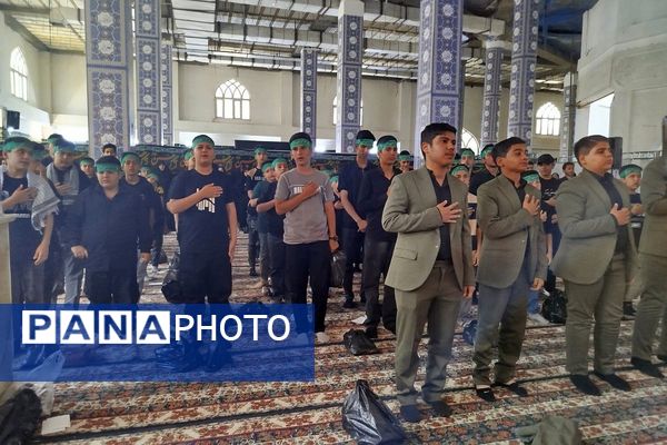  برگزاری مراسم سوگواره احلی من العسل در امامزاده حضرتین شهرستان قدس