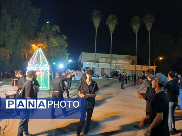 مراسم عزاداری شب عاشورا در پایگاه هوایی شهید دوران شیراز