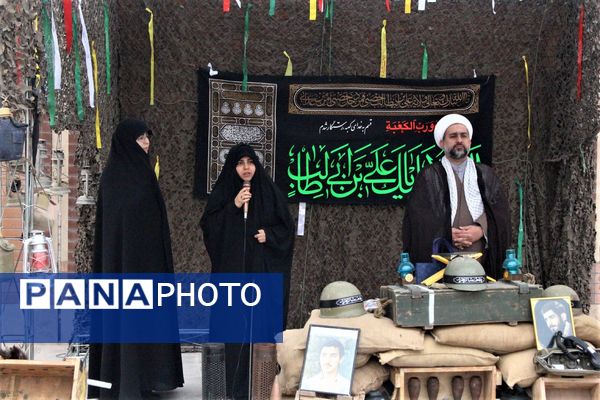 جلوه‌هایی از یادواره شهدا در دبستان استثنایی باغچه‌بان قم