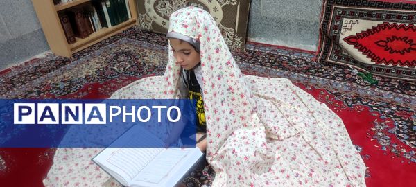 حضور ۷٠ دانش‌آموز  معتکف در مسجد امام رضا(ع)، رضا آباد شرقی شیروان