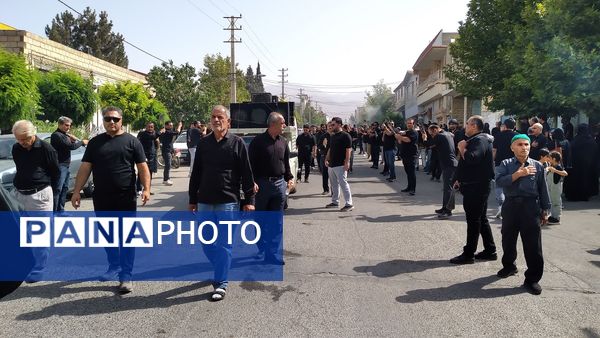 مردم روستای «هیو» در مراسم باشکوه عزاداری تاسوعا شرکت کردند
