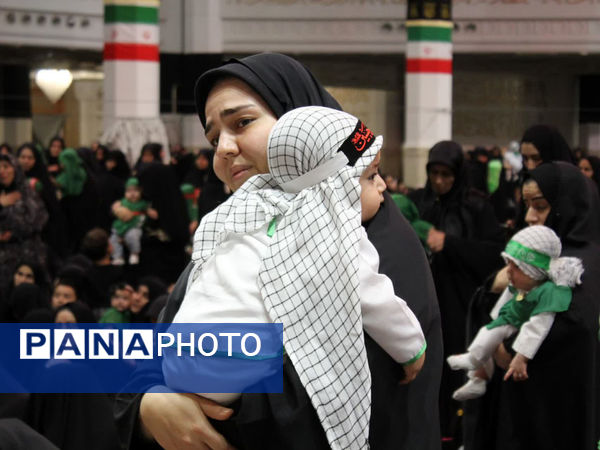 گهواره‌های عاشورایی و لالایی مادران همنوا با کودکان شهید
