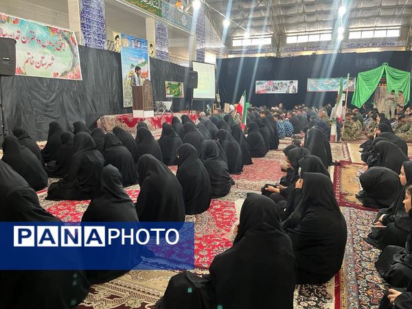 حضور پرشور دانش‌آموزان مدارس خاتم در رزمایش اقتدار بسیجیان
