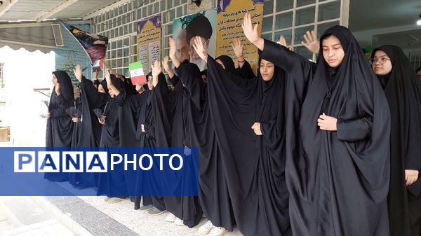 عزاداری مدارس سطح شهرستان خلیل‌آباد به‌مناسبت شهادت شهید سید حسن نصرالله