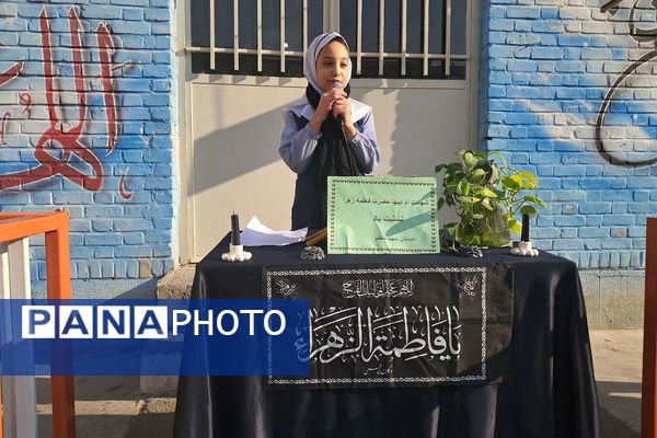 پیوند دل‌های دانش‌آموزان شهرقدس در سوگ حضرت زهرا(س)