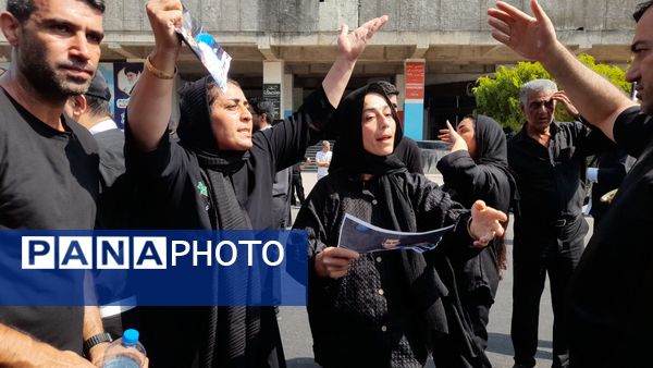 مراسم وداع مردم قهرمان پرور با پیکر پاک جاسم دلاوری در قائمشهر