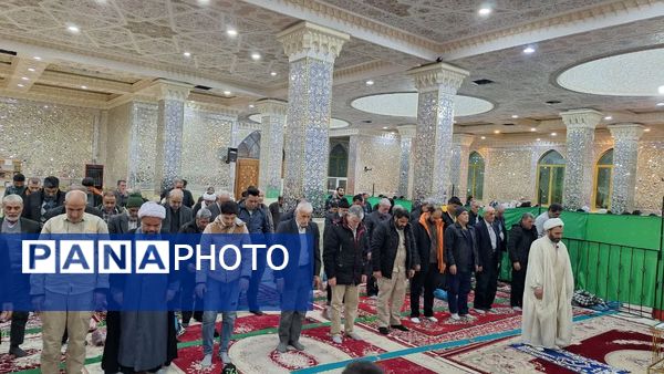 اقامه نماز جماعت مغرب و عشاء همراه با سفره افطاری ساده در حرم مطهر بی‌بی سکینه خاتون (سلام‌الله‌علیها)  ملارد در ایام ماه مبارک رمضان
