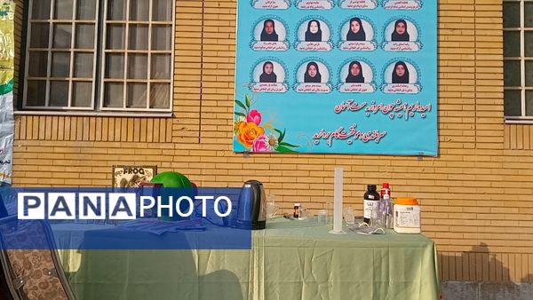 دختران شاهد قفلی خلاقیت خود را در نمایشگاه پژوهش به نمایش گذاشتند