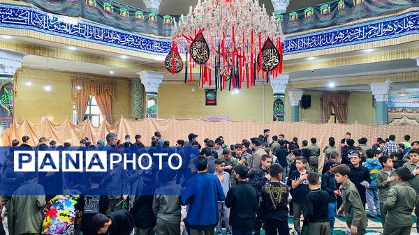 نوگلان حسینی باخرز در سوگ شهادت حضرت فاطمه(س) به عزاداری پرداختند