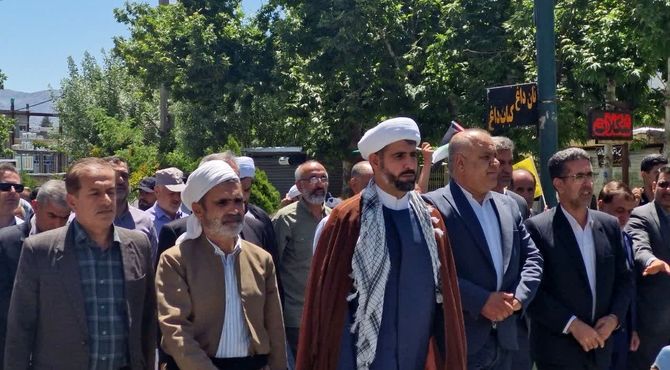 خروش کامیاران علیه نسل‌کشی در غزه