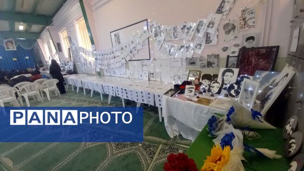 نمایشگاه هنر در دبیرستان دخترانه نور دانش