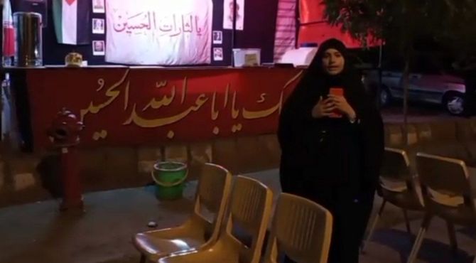 دختران نوجوان زینبی در مسجد امام جواد (ع) تبریز