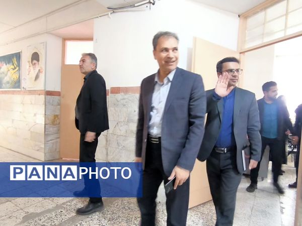 بازدید معاون پرورشی و کارشناس فرهنگی اداره آموزش پرورش  کاشمر از دبستان شهید پسندیده فدافن