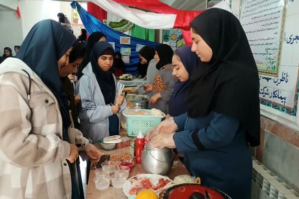 برپایی بازارچه کسب و کار دانش‌آموزی مدرسه الزهرا مارگون