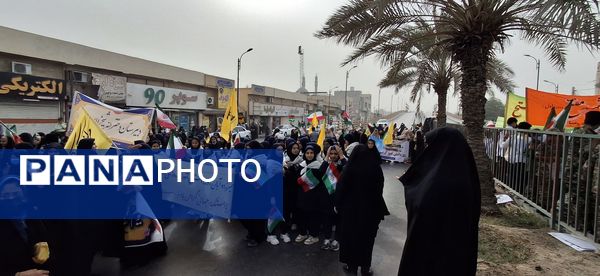 برگزاری راهپیمایی سیزدهم آبان ماه در بندرعباس