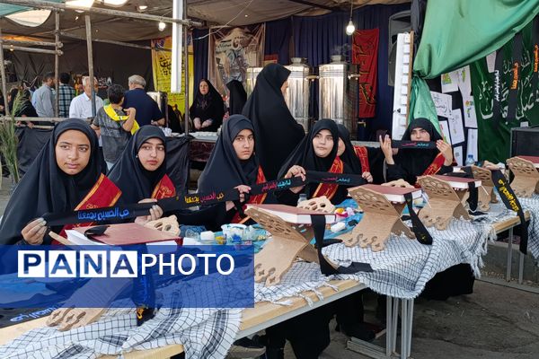 بازید مسئولان از موکب دانش‌آموزی طریق القصی