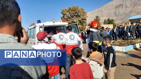 مانور سراسری زلزله در دبیرستان  پسرانه عشایر یاسوج 