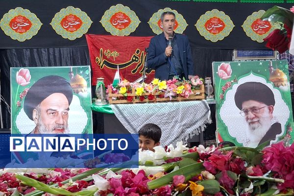 تشییع شهید گمنام در روستای ملا انبار کوهمره نودان 