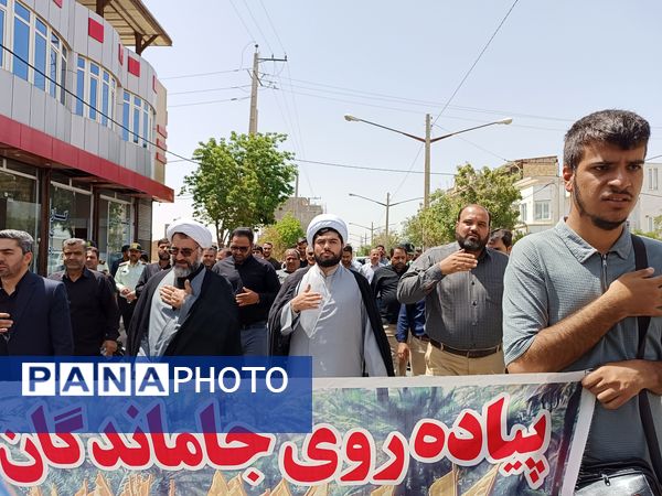 برگزاری پیاده‌روی جاماندگان اربعین حسینی در دهگلان با حضور پرشور مردم
