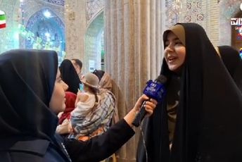 حضور پرشور مردم انقلابی در پای صندوق‌های  اخذ رأی مسجد روح‌اله اصفهان