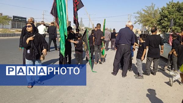 حرکت عشاق اهل بیت از موکب علی اصغری فدافن درآغازین لحظات اربعین حسینی