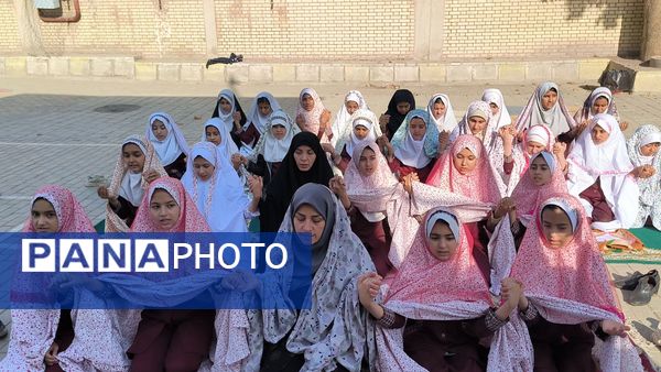 خواندن نماز باران در دبستان دخترانه شطیطه2