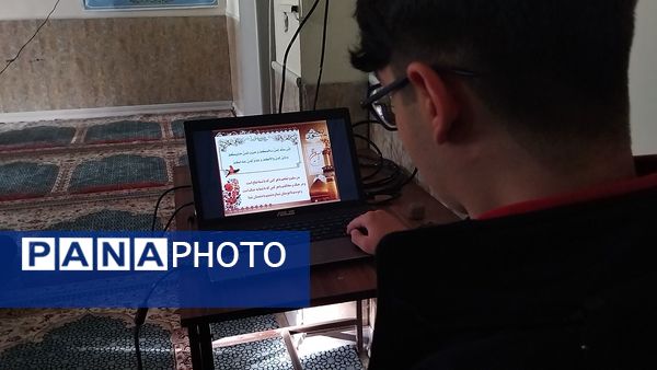 زیارت عاشورا  با یاد شهدای غزه در دبیرستان شاهد ابوذر غفاری 