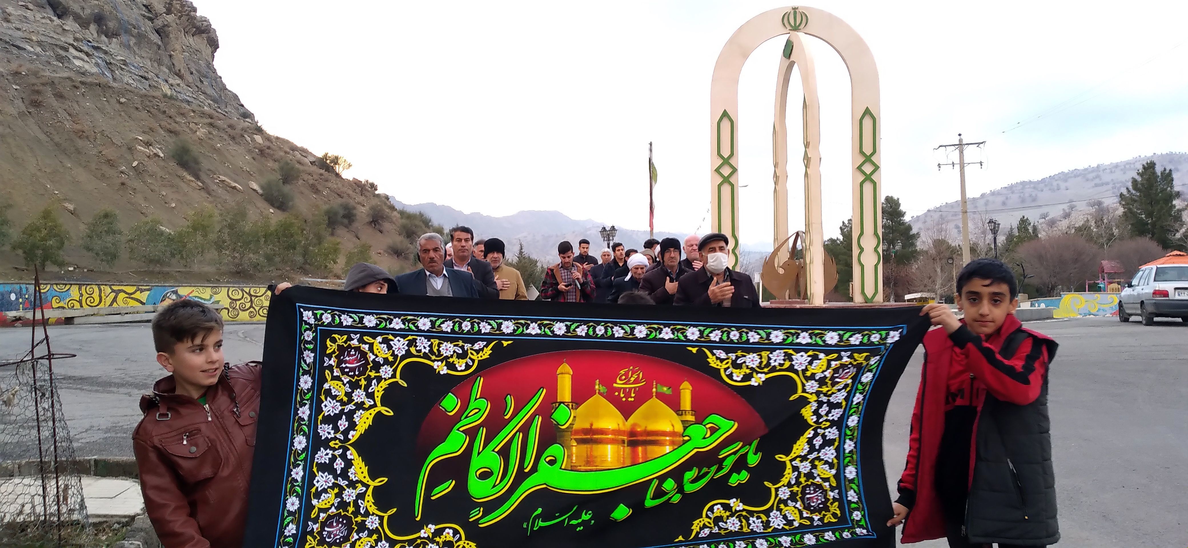 مراسم عزاداری شهادت امام موسی کاظم (ع) در بخش میمه