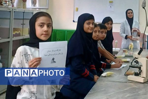 برگزاری کارگاه کار با میکروسکوپ در پژوهش‌سرای دانش‌آموزی بو‌علی سینای ملارد