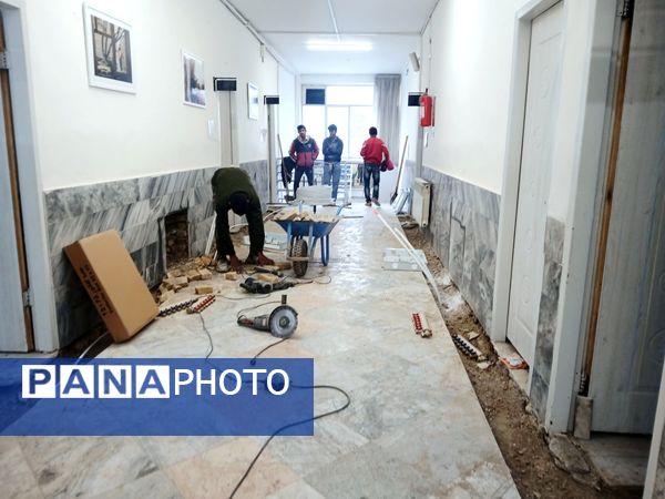 پروژه شوفاژ کشی و تعمیر موتور خانه هنرستان کیمیا