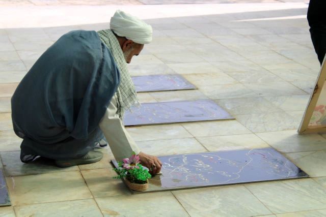 مراسم غباررویی مزار شهدای شهرستان خلیل آباد 