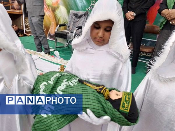 برگزاری مراسم شیرخوارگان حسینی در خلیل آباد