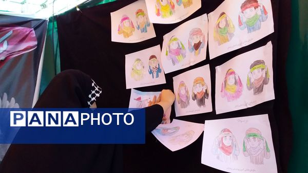 مشارکت دانش‌آموزان و فرهنگیان در اجرای برنامه‌های فرهنگی مسیر پیاده‌روی جاماندگان اربعین