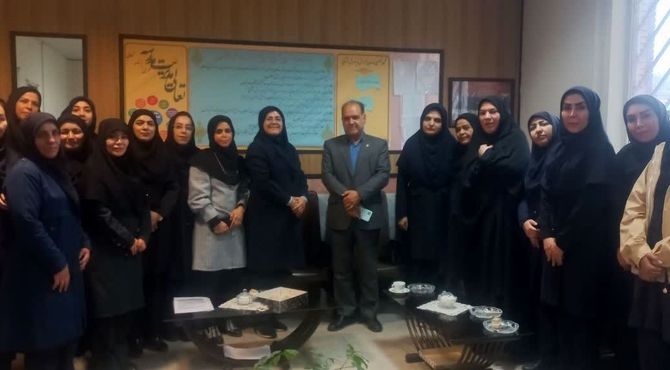 حضور رییس اداره استثنایی خراسان رضوی در دبستان ام الائمه