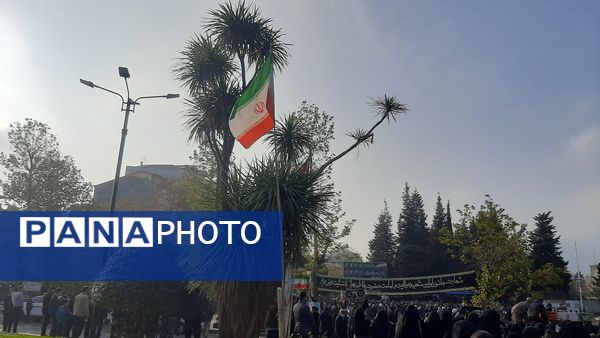 اجتماع فاطمیون و تشییع پیکر 2 شهید گمنام در تالش