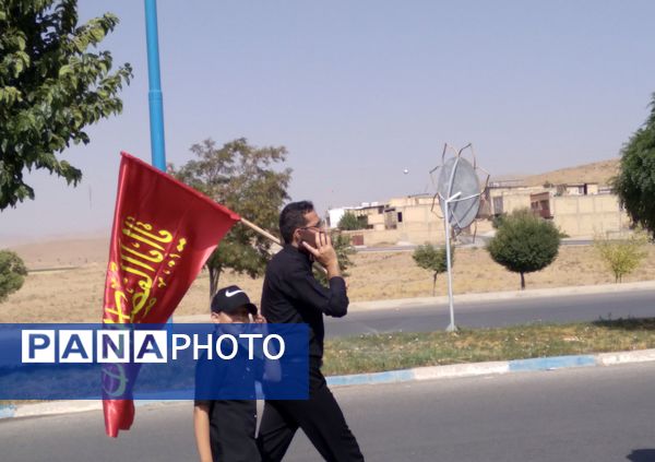 قدم‌های عاشقی از نافچ تا وردنجان به یاد کربلا