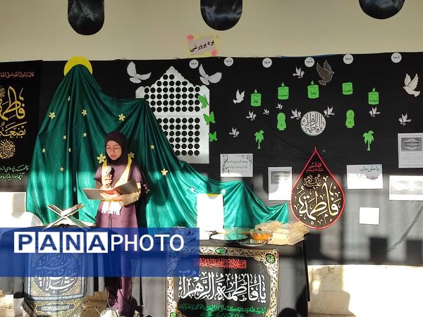 مراسم شهادت حضرت زهرا (س) در دبیرستان رفعت