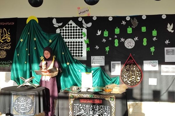 مراسم شهادت حضرت زهرا (س) در دبیرستان رفعت