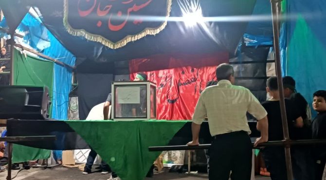 برپایی موکب بین‌الحرمین به مناسبت شهادت امام رضا(ع) در ساری 