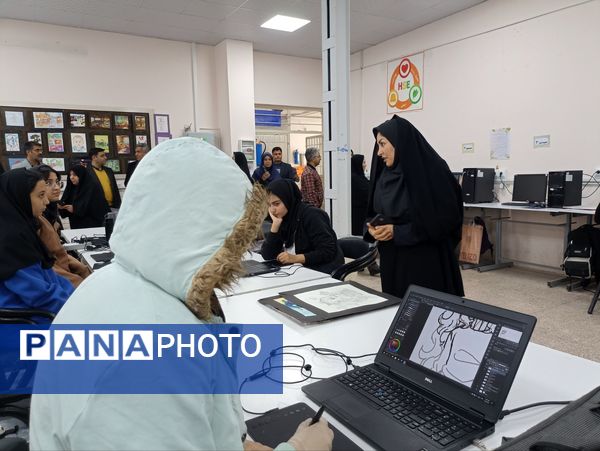 بازدید کارشناسان فحک از هنرستان فلسطین