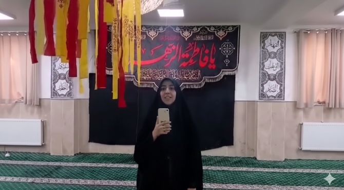 استقبال دانش‌آموزان دبیرستان شهید مطهری از شهید گمنام