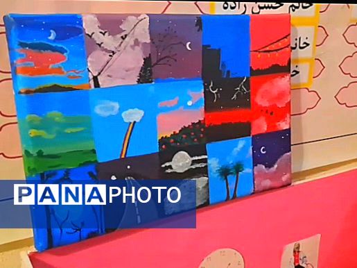 نمایشگاه هنری مدرسه انیس خوش قدم 