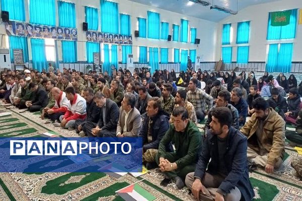 حضور پرشور دانش‌آموزان و فرهنگیان بخش دیشموک در گرامیداشت یوم‌الله 9 دی