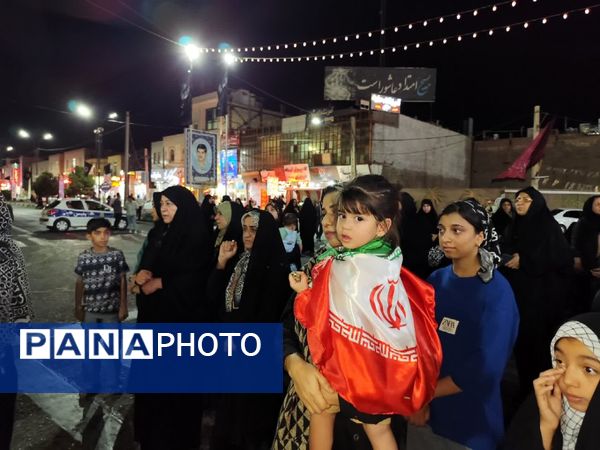 تجمع حماسی مردم بم در حمایت از اقتدار نیروهای مسلح جمهوری اسلامی 
