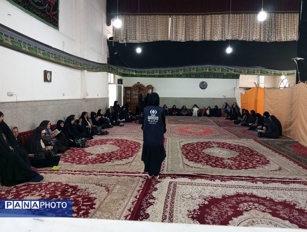 قرائت دعای ندبه در هیئت عاشقان حضرت ابوالفضل نیشابور