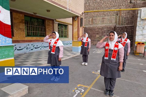 در مسیر پرورش نسل انقلابی؛ مراسم صبحگاهی تشکیلاتی در فیروزکوه جان گرفت